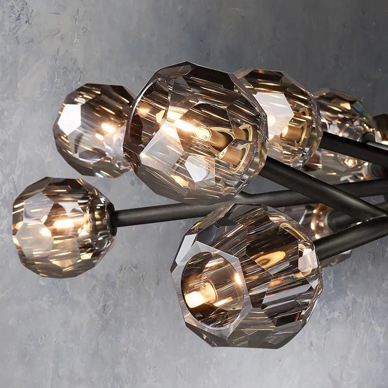 Crepura Glass Round Chandelier 48"