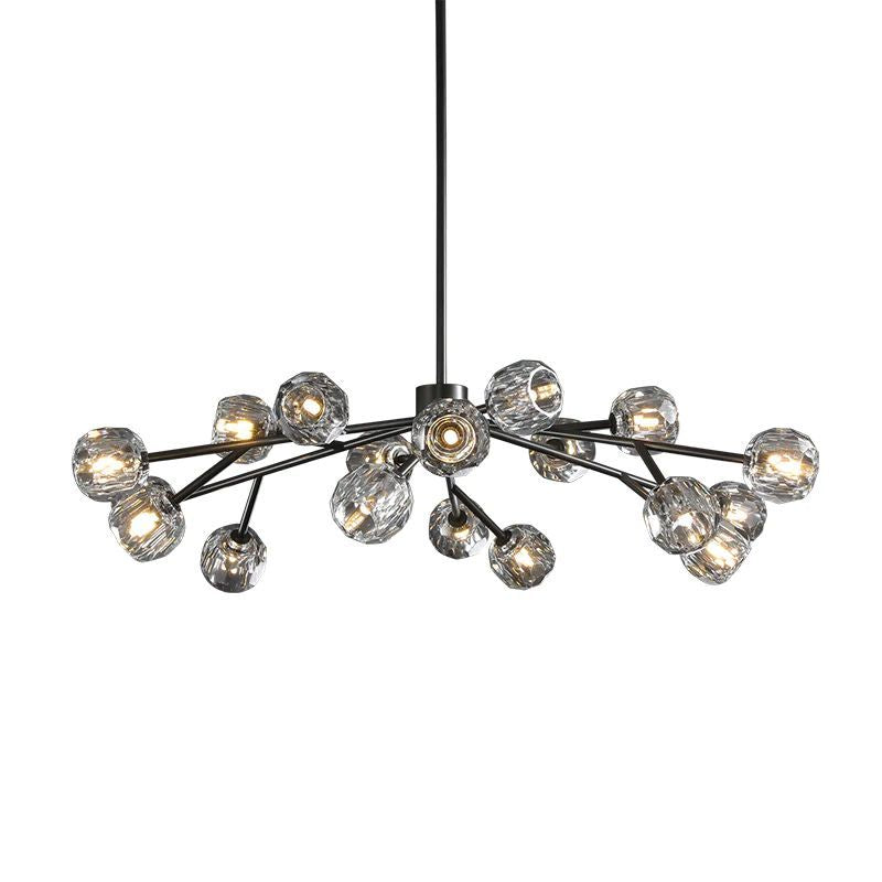 Crepura Glass Round Chandelier 48"