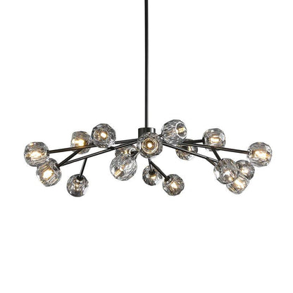 Crepura Glass Round Chandelier 48"