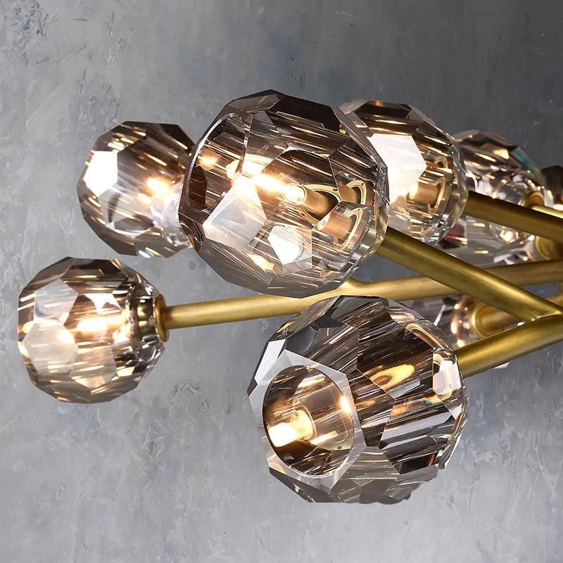 Crepura Glass Round Chandelier 48"