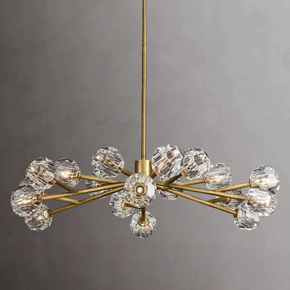 Crepura Glass Round Chandelier 48"