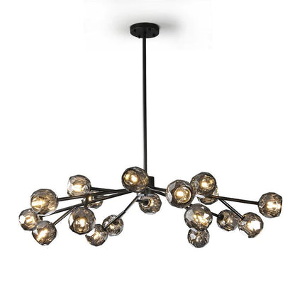Crepura Glass Round Chandelier 48"