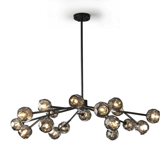 Crepura Glass Round Chandelier 48"