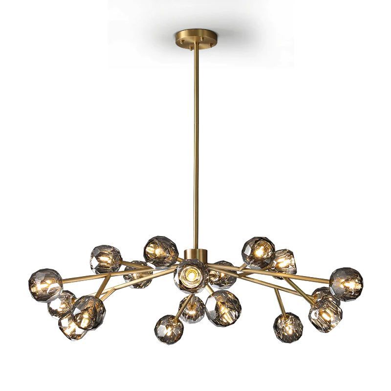 Crepura Glass Round Chandelier 48"