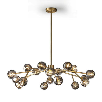 Crepura Glass Round Chandelier 48"