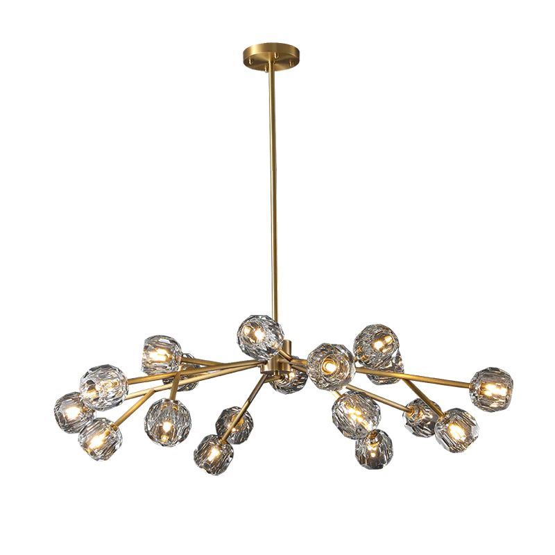 Crepura Glass Round Chandelier 48"