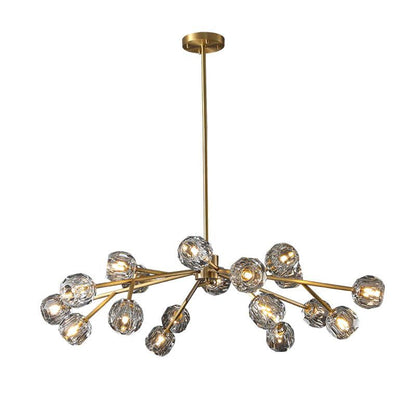 Crepura Glass Round Chandelier 48"