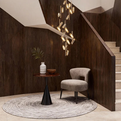 LED Staircase Chandelier Luxury Acrylic Ceiling Light