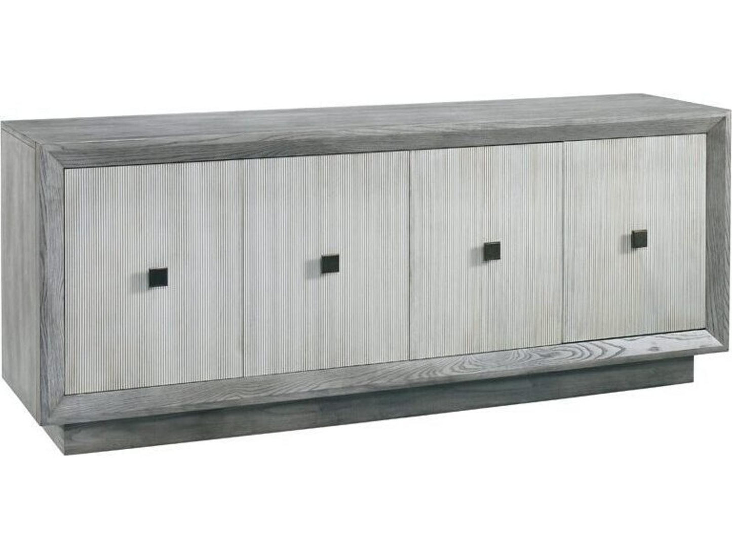 Workshop Alastair 80-Inch Sideboard Mineral Washed Linen with Bronze Hardware