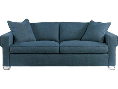 Hatcher 2-Seat Contemporary Sofa with Acrylic Legs