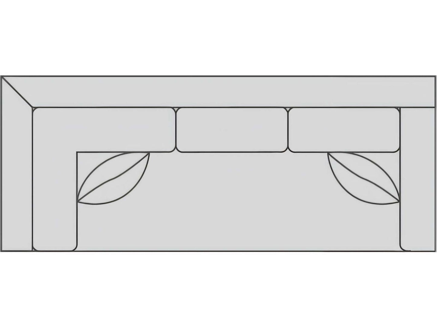 Hinson Right Arm Corner Sofa