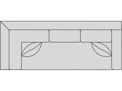 Hinson Right Arm Corner Sofa