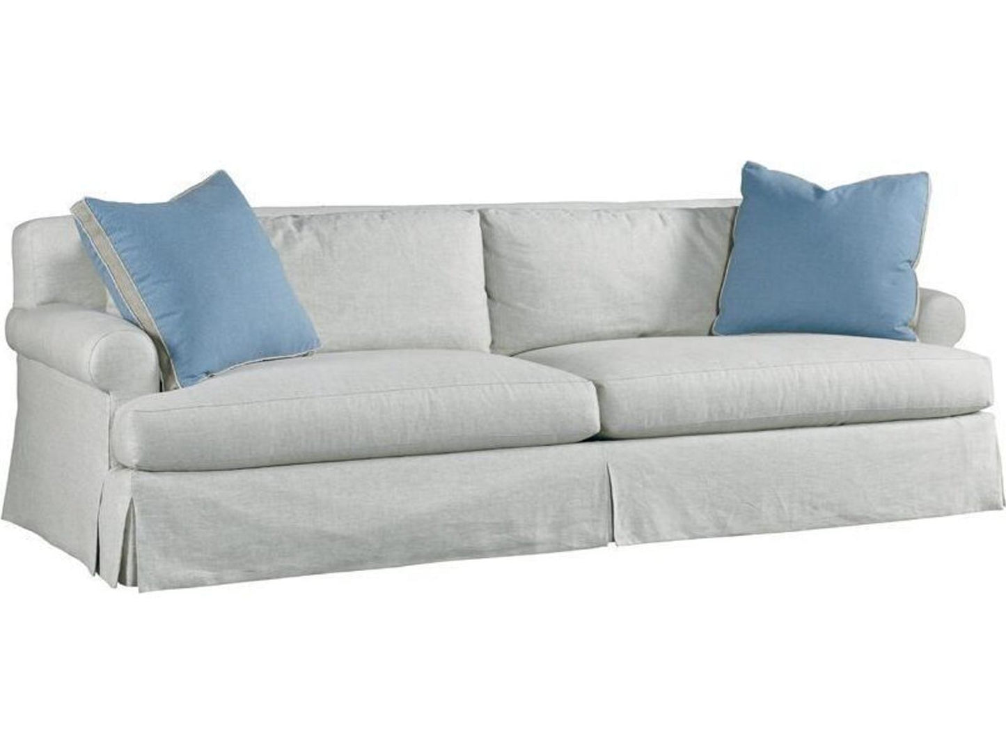 Upholstery Russell Sofa with Dressmaker Skirt and Lawson Back