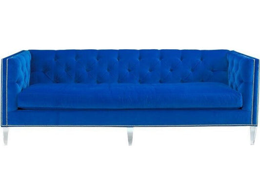 Wright Modern Stationary Sofa with Acrylic Legs