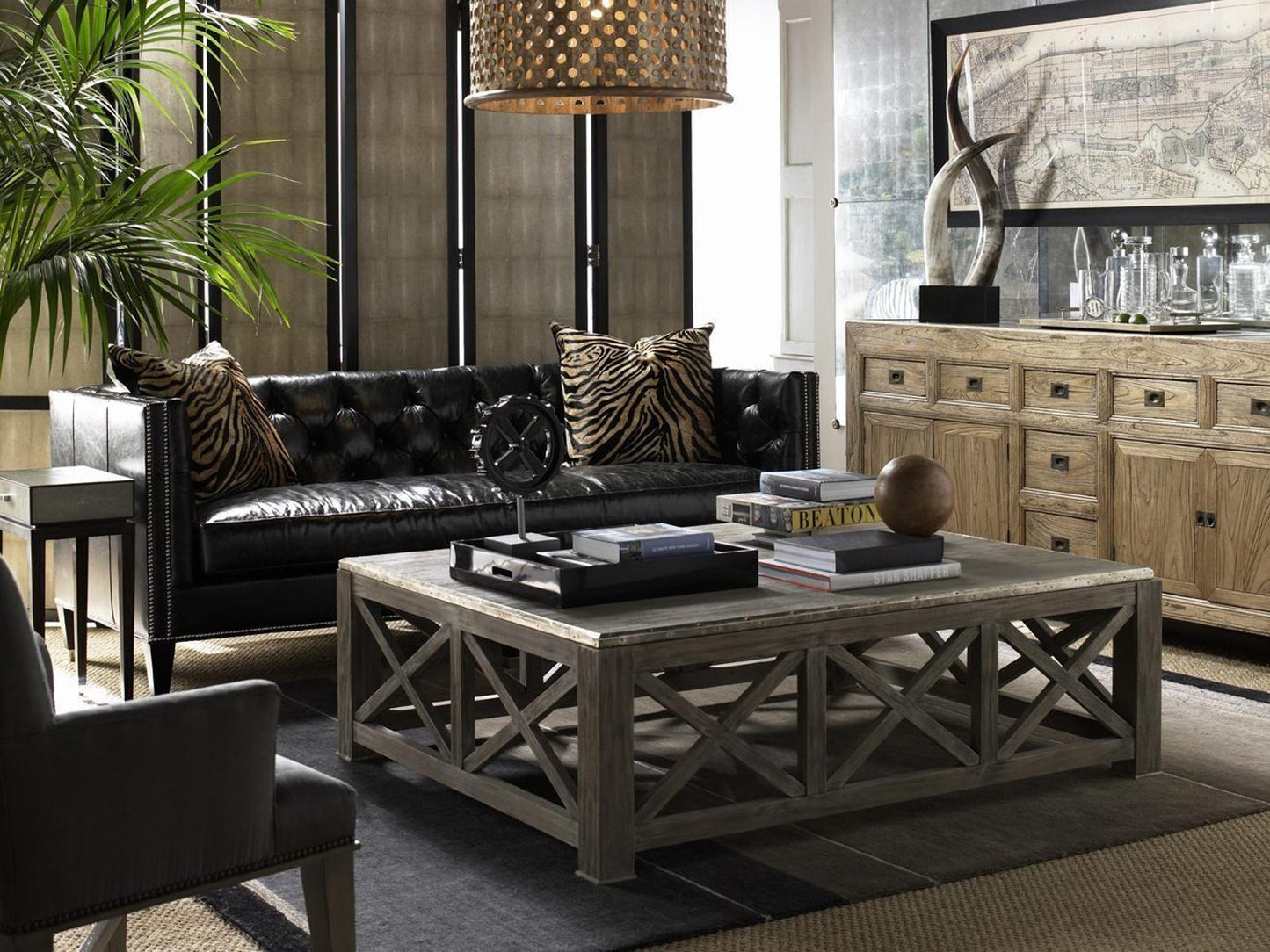 Wright 3-Seat Leather Mid Sofa