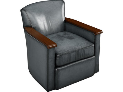 Wesley Accent Chair with Exposed Wood Arms