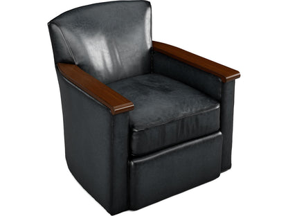 Wesley Accent Chair with Exposed Wood Arms