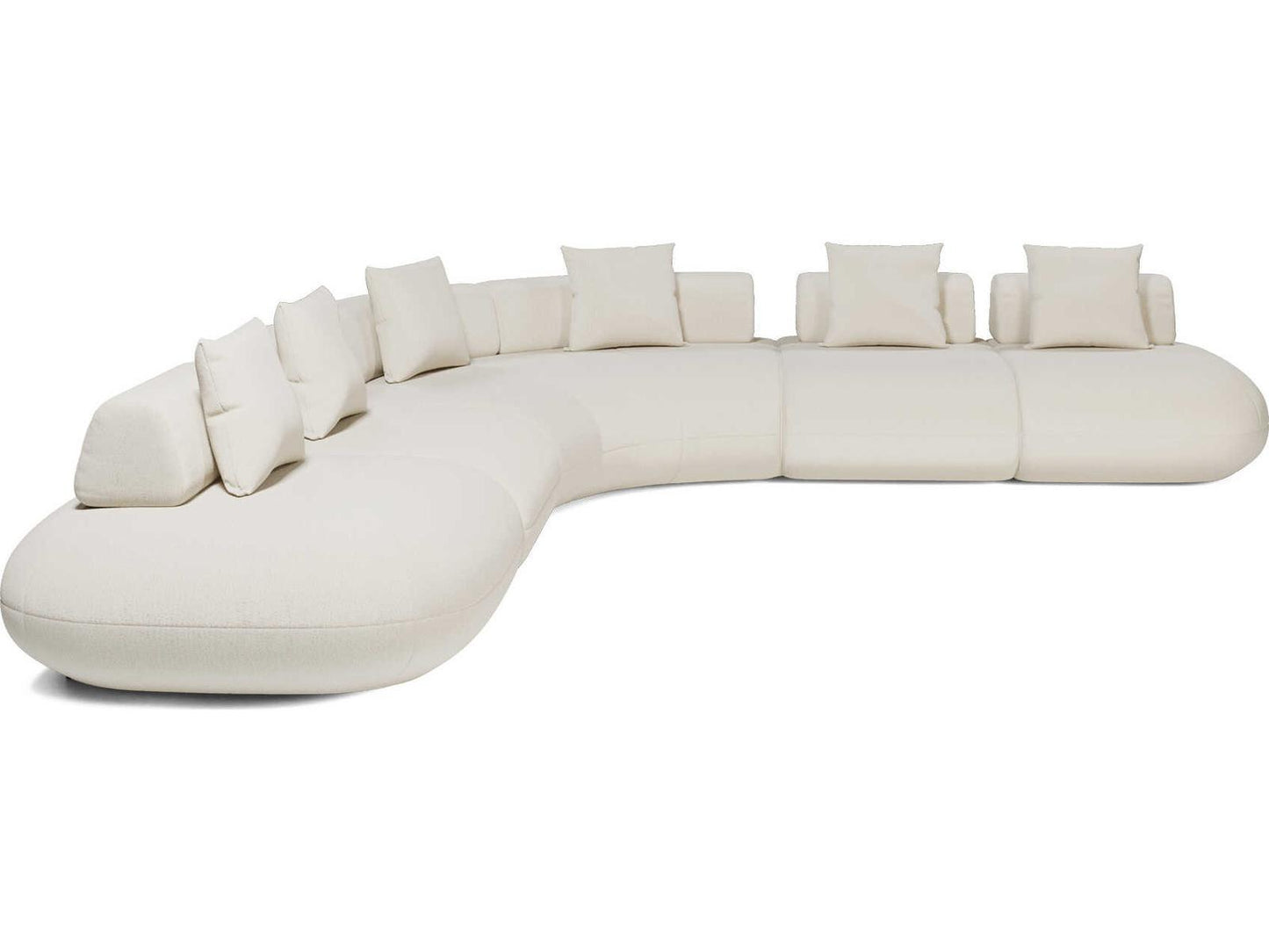 Luxcor Modluxe Ferrara Modular Sofa 05 in Vainilla Bouclet