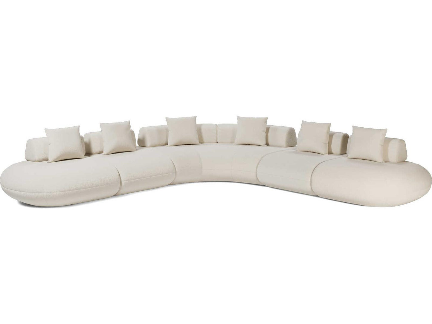 Luxcor Modluxe Ferrara Modular Sofa 08 in Vainilla Bouclet