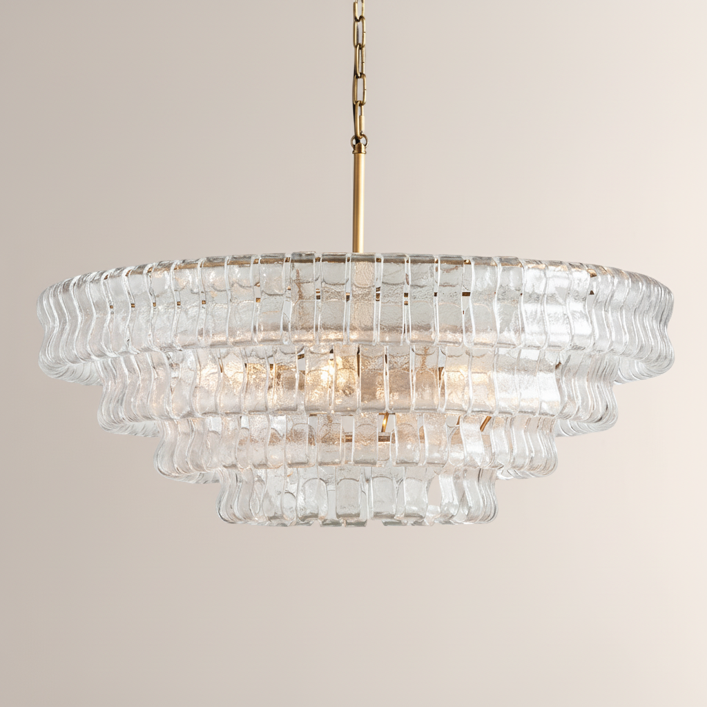 Ghiara Glass Round Chandelier