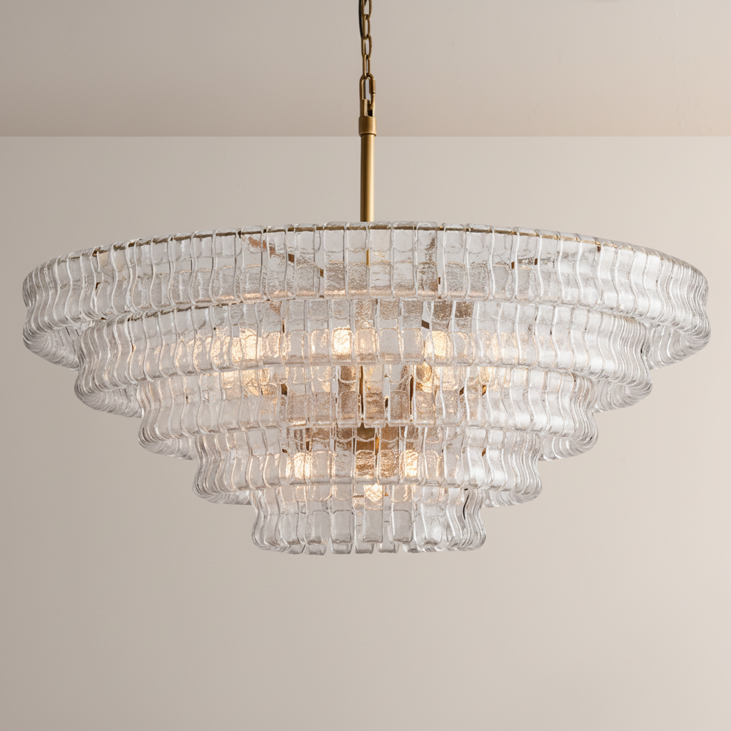 Ghiara Glass Round Chandelier