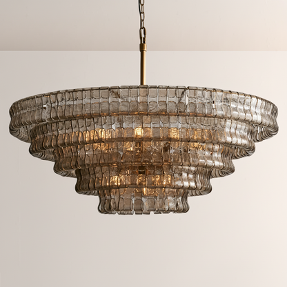 Ghiara Glass Round Chandelier