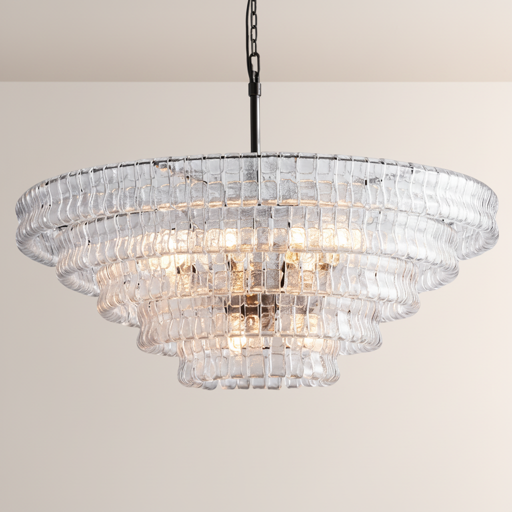 Ghiara Glass Round Chandelier