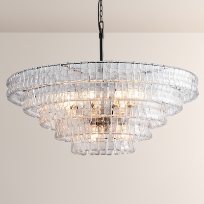 Ghiara Glass Round Chandelier