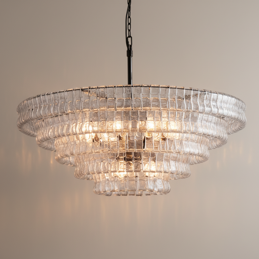 Ghiara Glass Round Chandelier