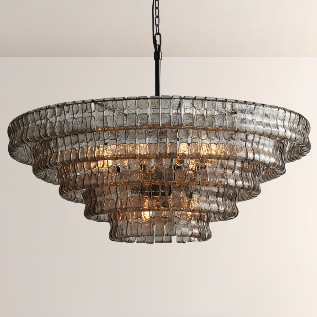 Ghiara Glass Round Chandelier