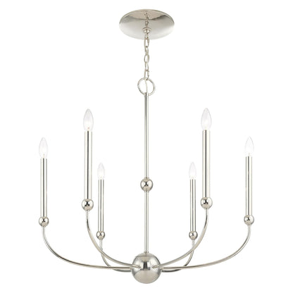 Livex Lighting Cortlandt 6 Light Chandelier Cp413041
