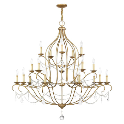 Livex Lighting Chesterfield 46 Inch 30 Light Chandelier Cp90304