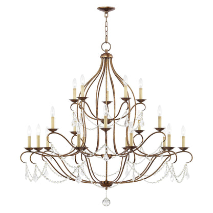 Livex Lighting Chesterfield 46 Inch 30 Light Chandelier Cp90304
