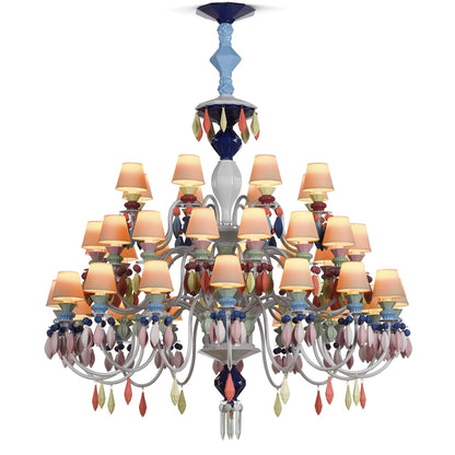 Lladro Belle De Nuit 49 Inch 40 Light Led Chandelier Cp321