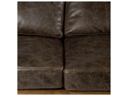 Mercana Colburne II 3-Seat Genuine Leather Sofa in Brown