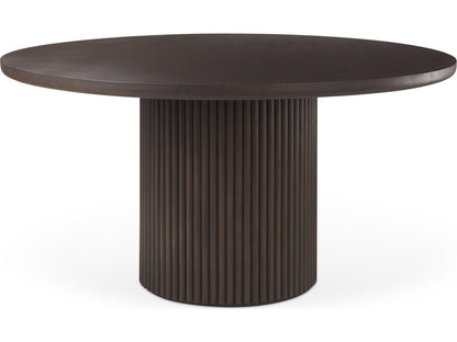 Terra Fluted Dining Table with 4 Niles Chairs and Sloan Cabinet Set