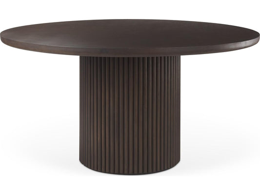 Terra Fluted Dining Table with 4 Niles Chairs and Sloan Cabinet Set