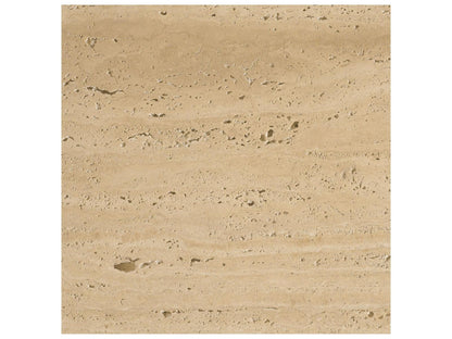 Mercana Elara Ribbed Oblong Travertine Coffee Table