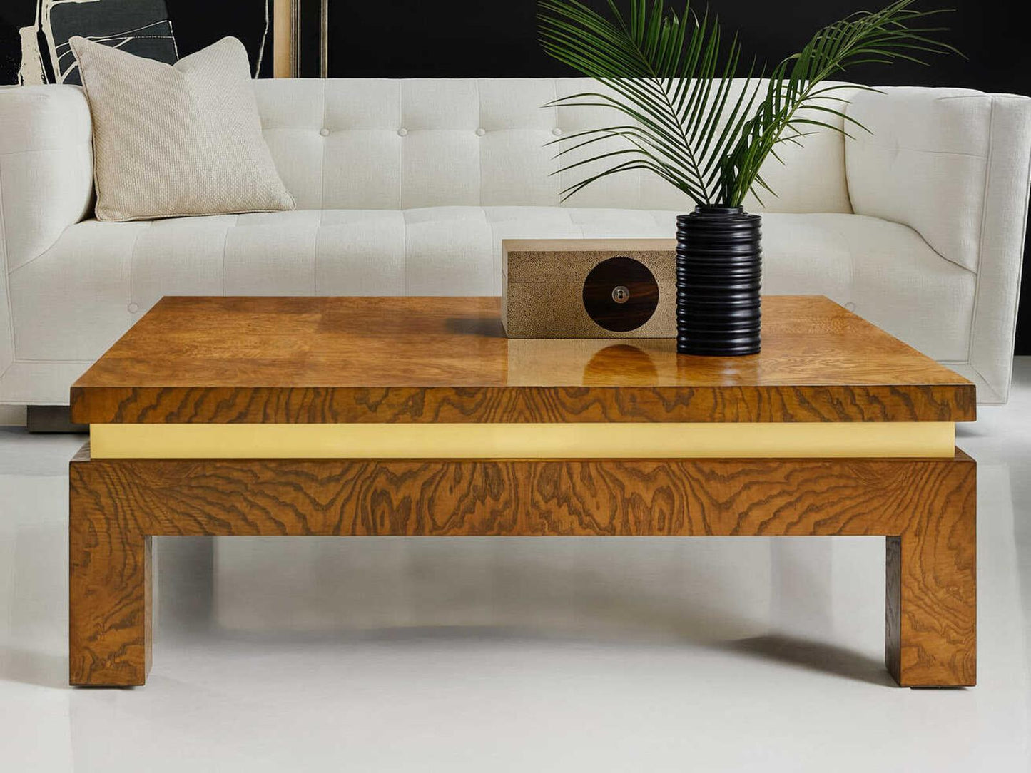 Kelli Rectangular Wood Coffee Table