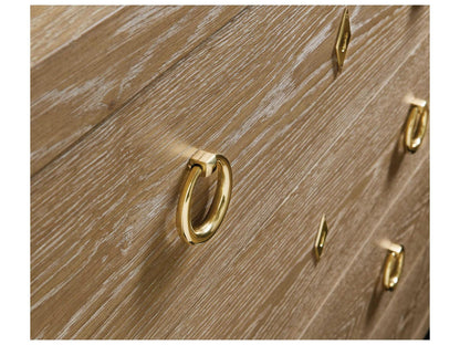 Ventura Beige Oak Wood Double Dresser