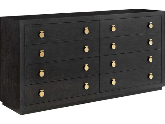 Mirage Double Dresser in Black Lacewood and Oak