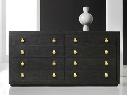 Mirage Double Dresser in Black Lacewood and Oak