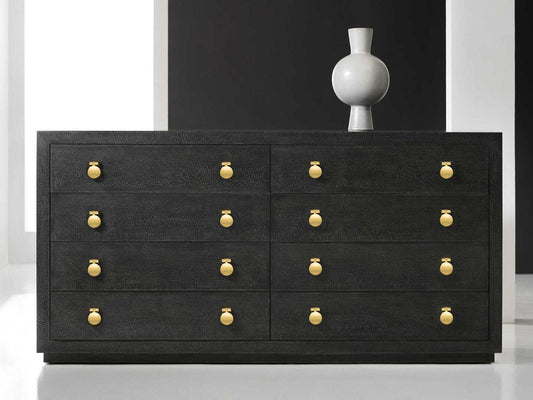 Mirage Double Dresser in Black Lacewood and Oak
