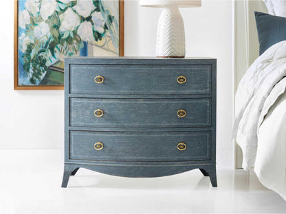 Arundel 3-Drawer Nightstand in Distressed Blue Oak Wood