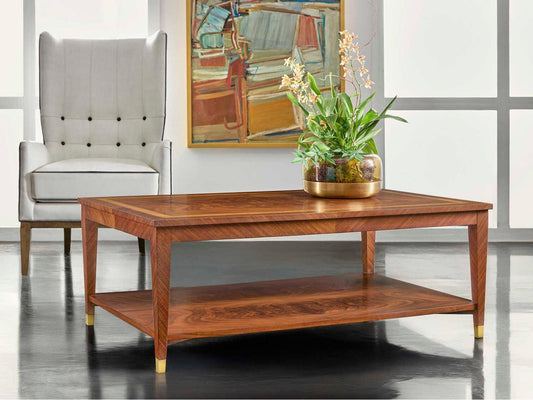 Bezier Rectangular Wood Coffee Table