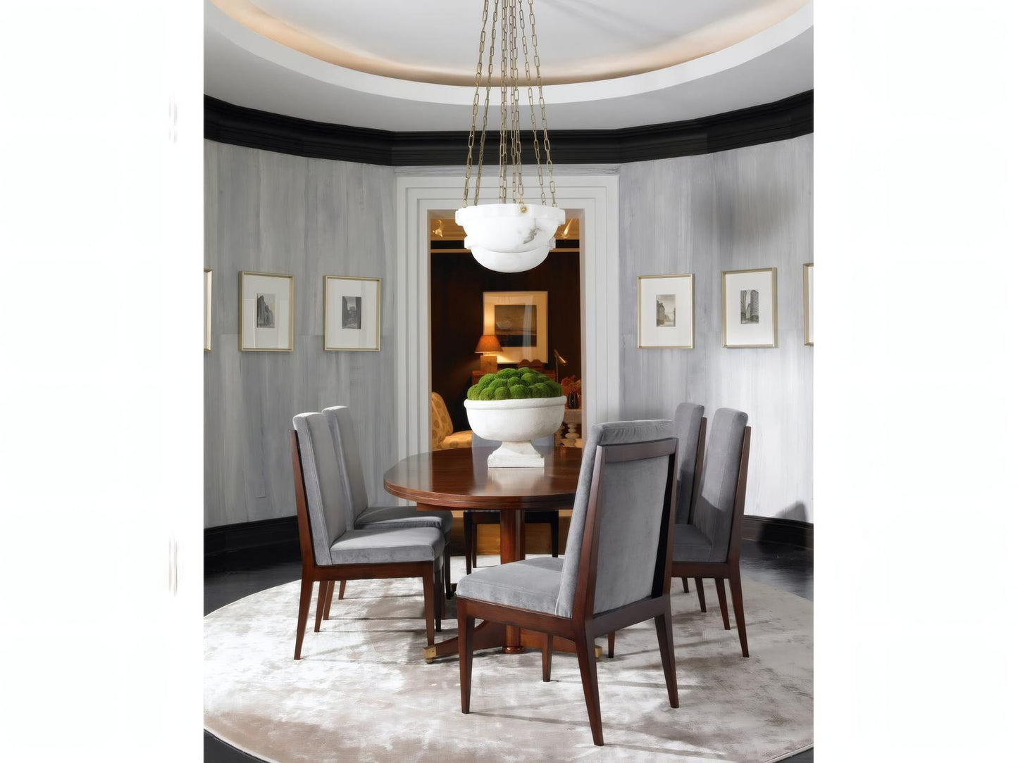 Livingston Black Upholstered Armless Dining Side Chair