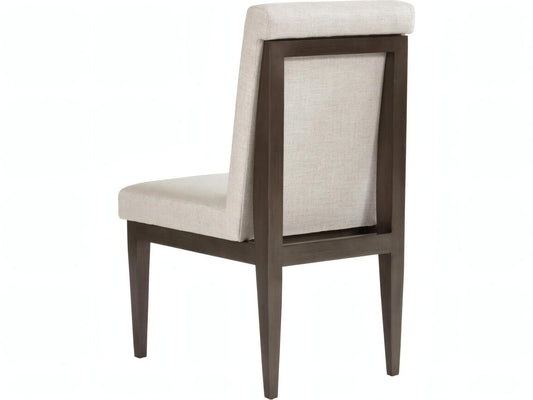 Breuer Hardwood Upholstered Dining Side Chair in Black Nickel