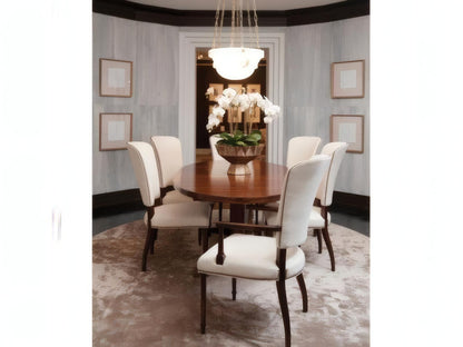 London Oval 79-Inch Wood Dining Table with Rosewood Veneer