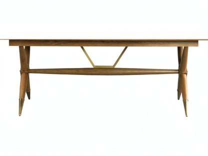 Dunand Rectangular Wood Natural Oak Dining Table