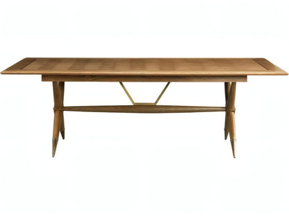 Dunand Rectangular Wood Natural Oak Dining Table